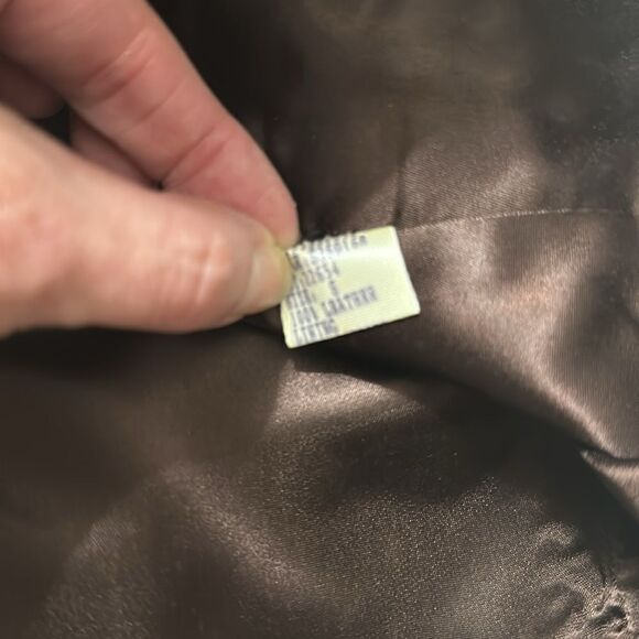 Lillie Rubin Gruppo Americano made in USA brown leather vest small s - Picture 5 of 8